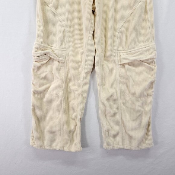 Urban Outfitters BDG Pants Corduroy Size 29 Cargo Wide Leg Baggy Yellow Ivory - Picture 9 of 13